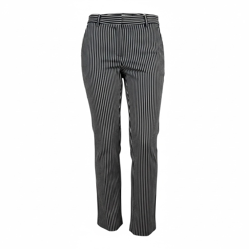 Banana Republic Navy White Pinstripe Pants Womens 4 Slim Ankle 27 Inseam
